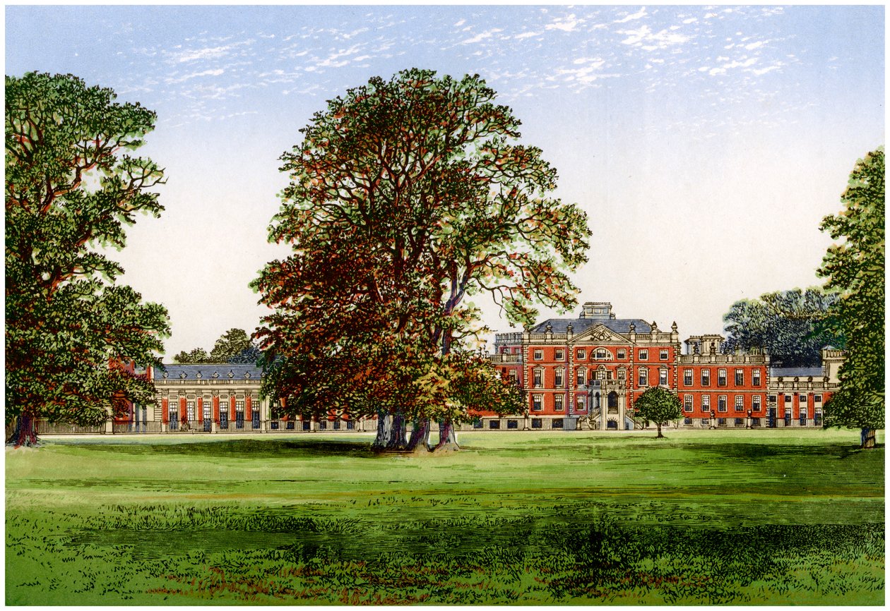 Wimpole Hall, Cambridgeshire, huis van de graaf van Hardwicke, ca. 1880 door Unbekannt
