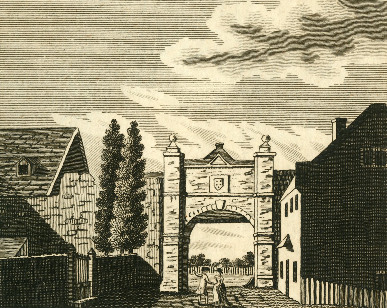 Wincheap Gate, in Canterbury, c1786 door Unbekannt