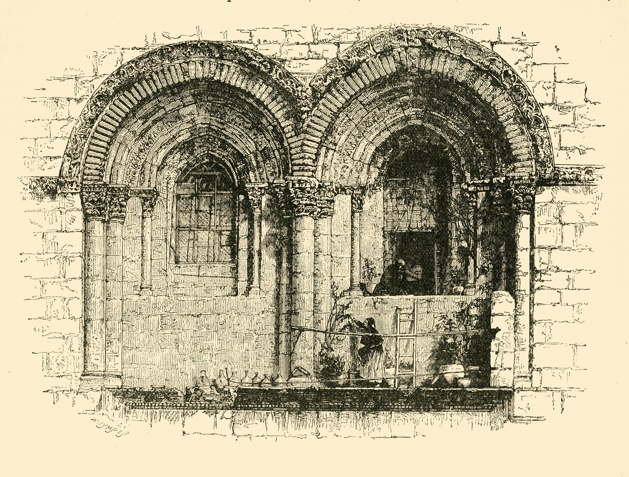 Ramen van de Kerk van het Heilig Graf, Jeruzalem, 1890 door Unbekannt