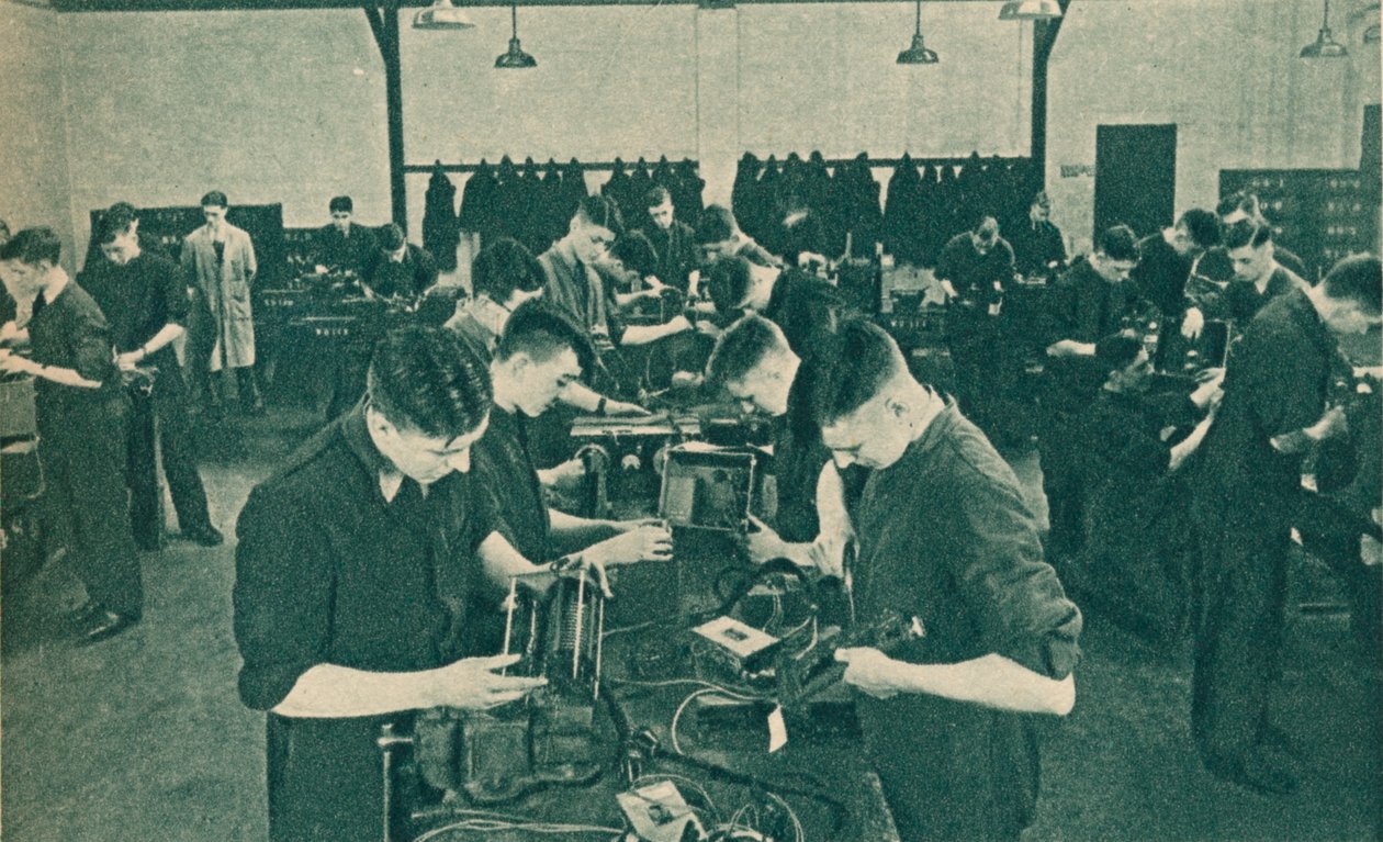 Draadloze Operator Mechanica Werkplaats, 1940 door Unbekannt