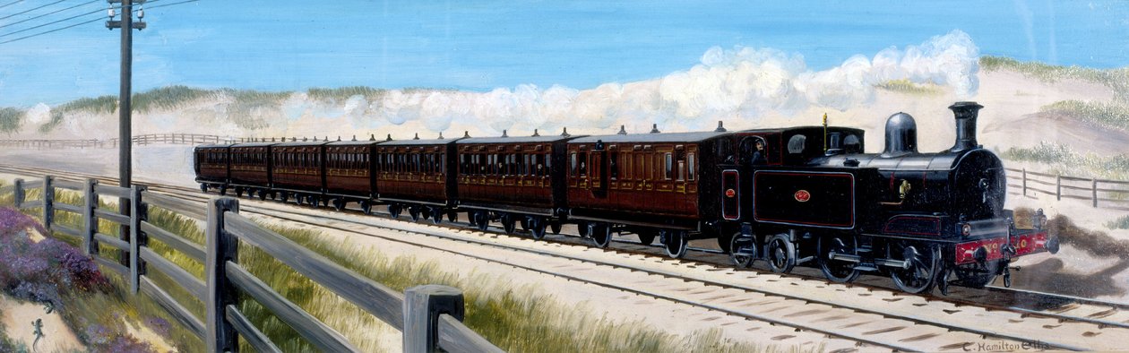 Wirral Railway trein op weg naar Birkenhead door Unbekannt