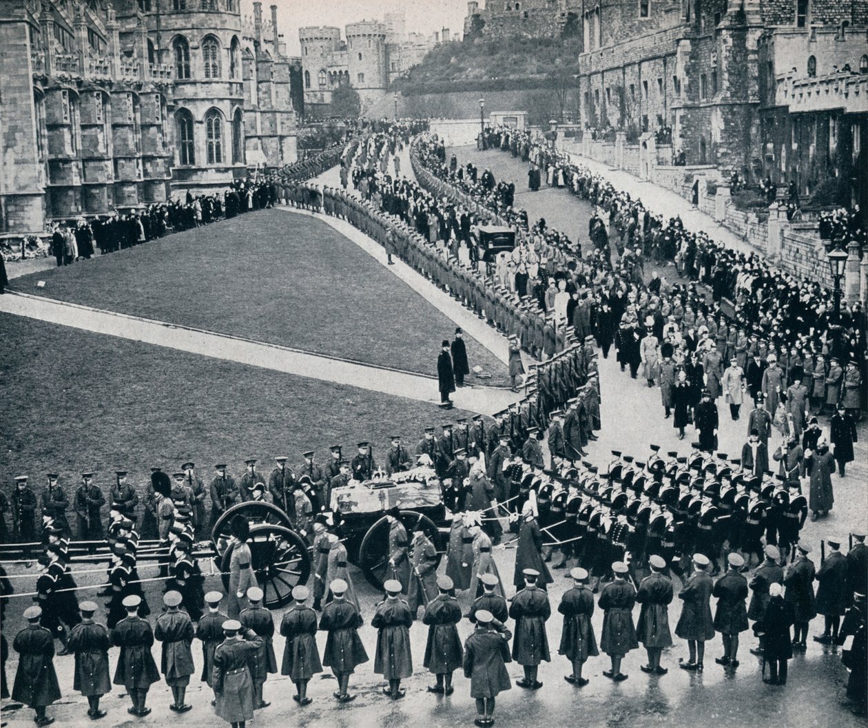 Binnen de muren van het historische Windsor Castle, 1936 door Unbekannt