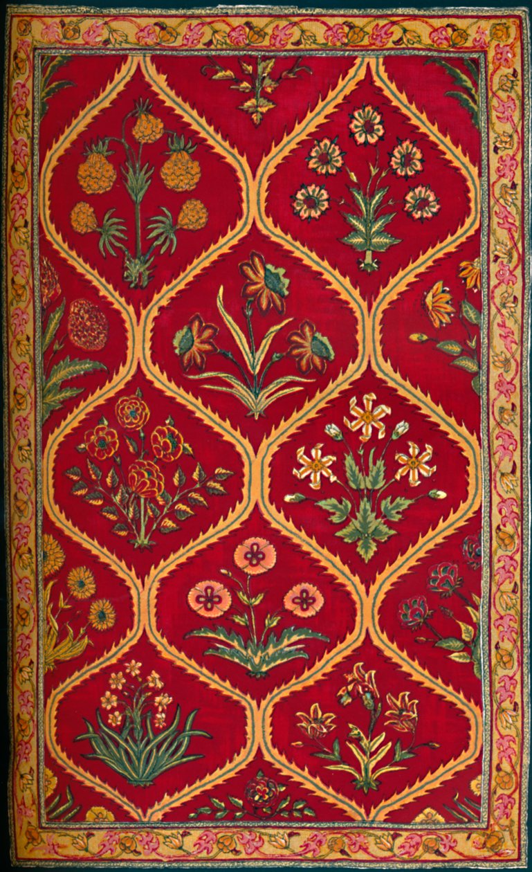 Wollen tapijt. Koninklijke fabriek van Lahore, 17e eeuw, 1903 door Unbekannt