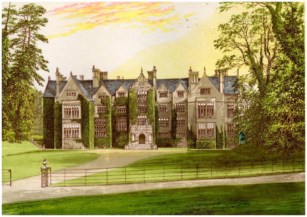 Wroxton Abbey, Oxfordshire, huis van de familie North, ca. 1880 door Unbekannt
