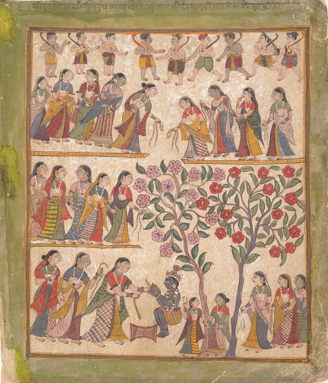 Yashoda bindt Krishna