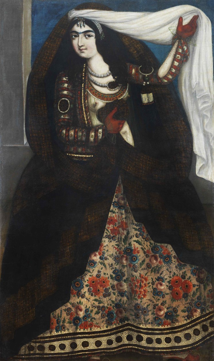 Jonge vrouw met chador, ca. 1844-1850 door Unbekannt