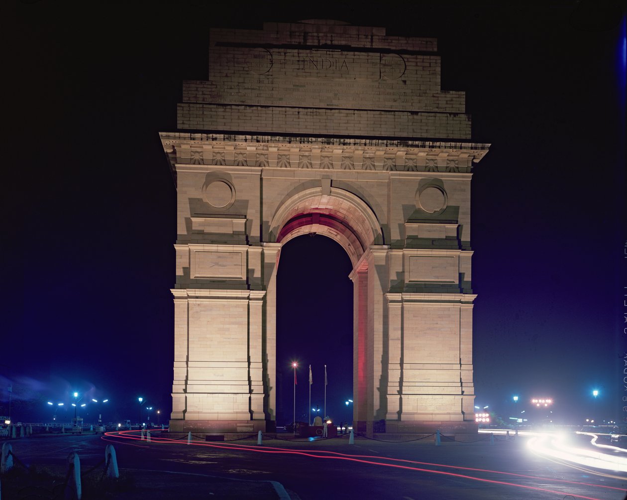 All India War Memorial Arch, New Delhi door Sir Edwin Lutyens (1869-1944) door Unbekannt Unbekannt