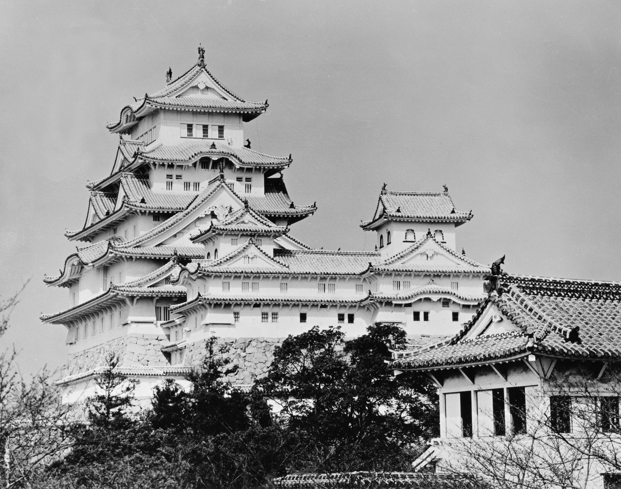 Himeji-kasteel, Kyoto, voltooid in 1609 door Unbekannt Unbekannt