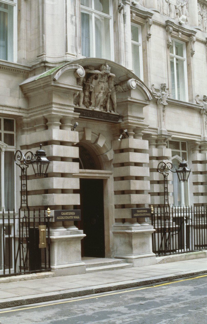 Institute of Chartered Accountants, Moorgate Place, Londen EC2 door Unbekannt Unbekannt