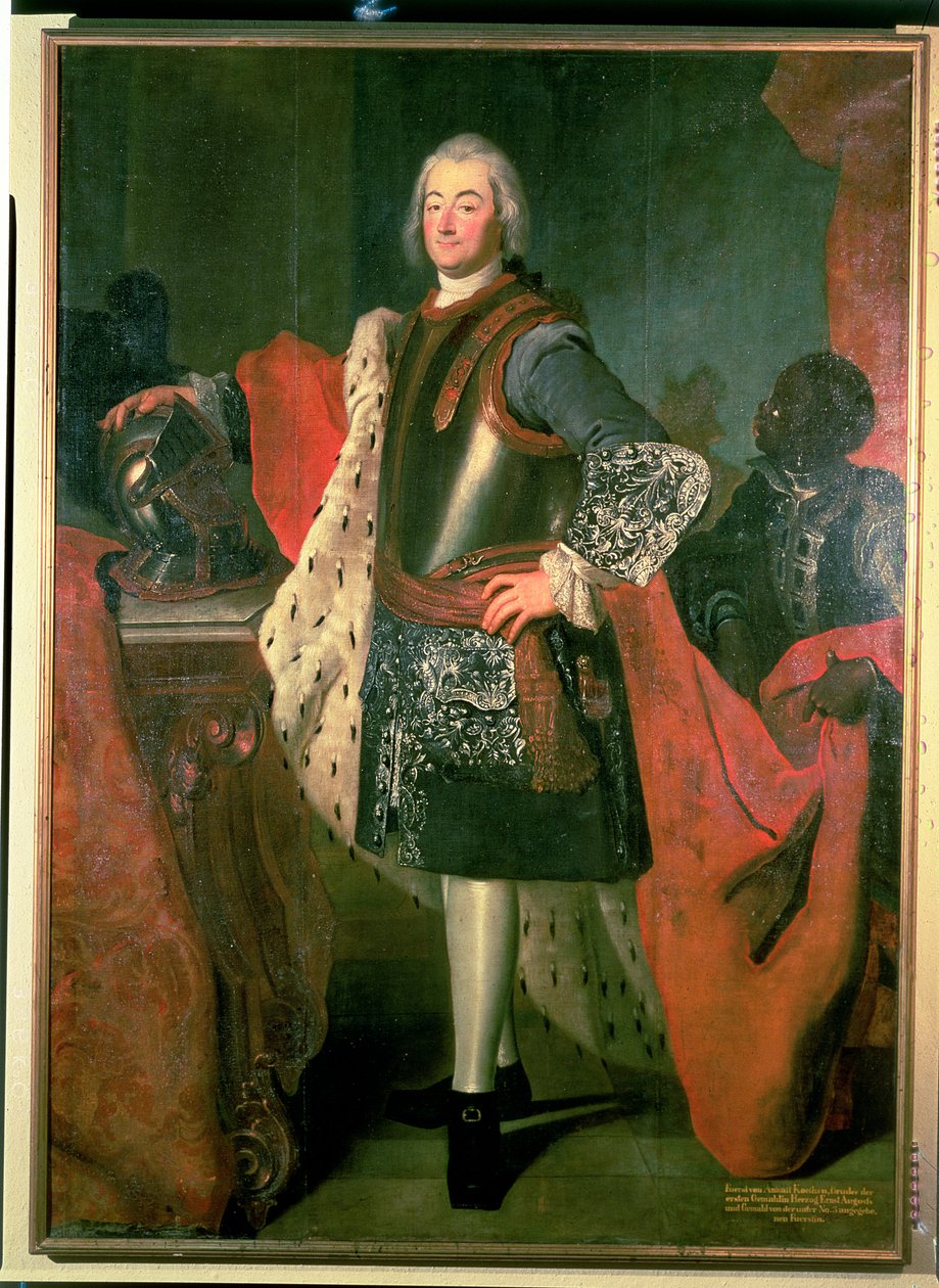 Prins Leopold Von Anhalt-Kothen, Patron van Bach van 1717-23 door Unbekannt Unbekannt