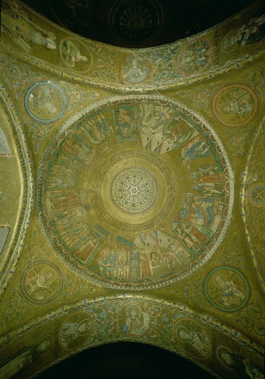 Het verhaal van Jozef, mozaïek uit de 3e koepel in de vestibule van de San Marco Basiliek, Venetië door Unbekannt Unbekannt