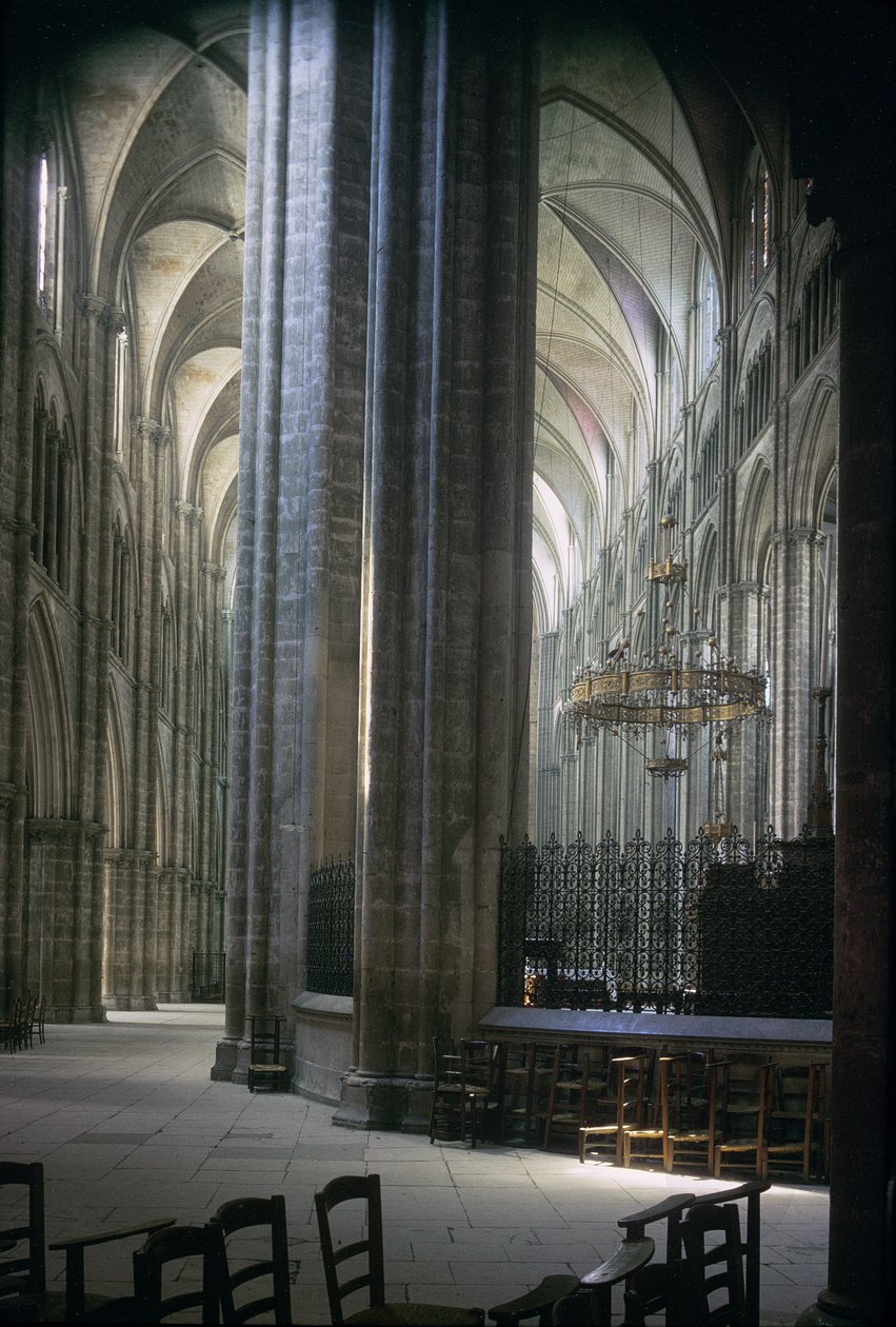 Uitzicht op het interieur, Durham Kathedraal, gebouwd 1093-1289 door Unbekannt Unbekannt