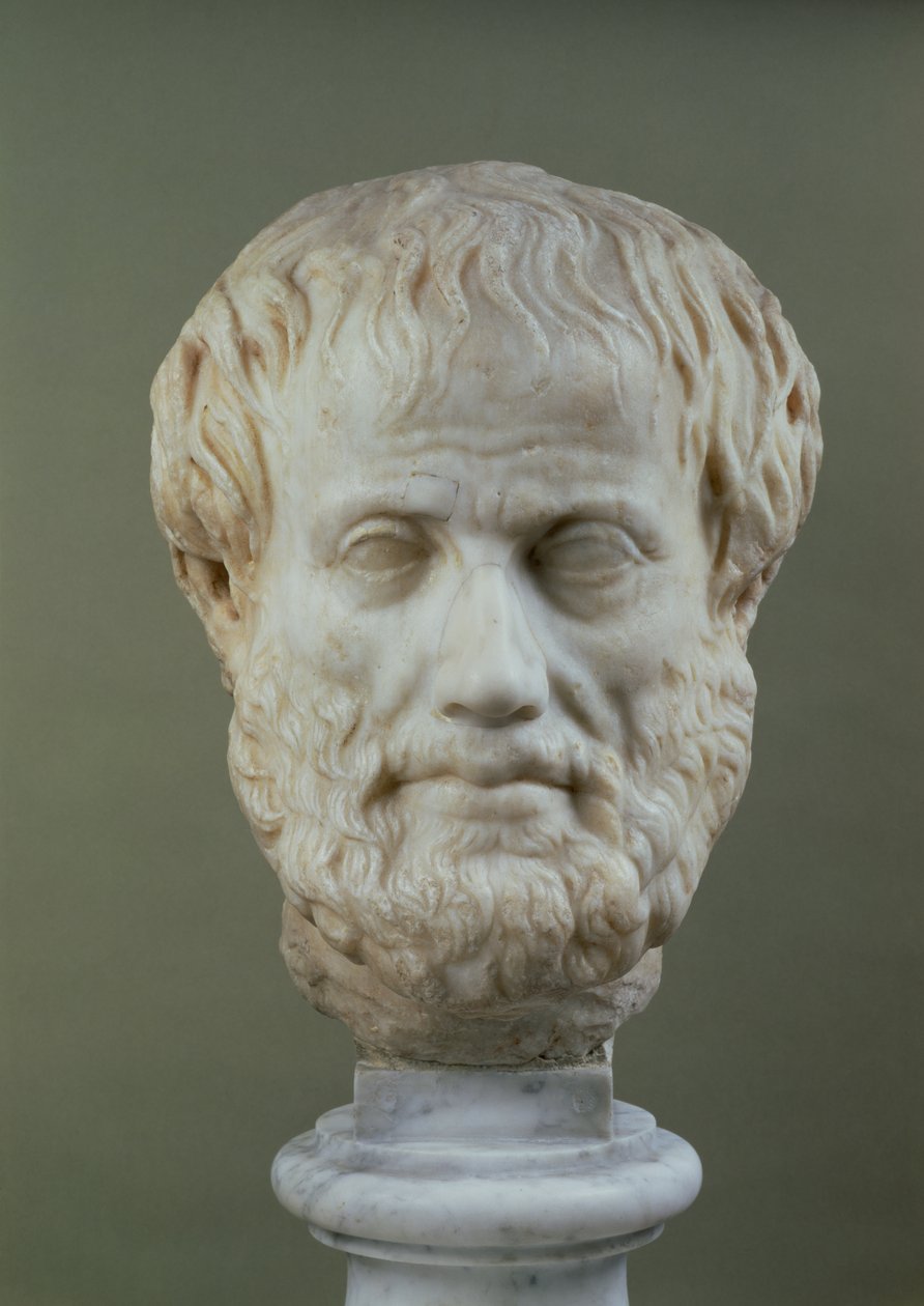 Marmeren hoofd van Aristoteles door Unbekannt Unbekannt