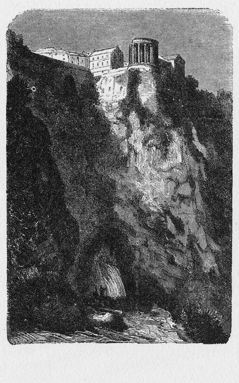 Geschiedenis van het oude Rome. Tempel van Hercules Victor of Hercules Olivarius is een oud gebouw gelegen op Piazza Bocca della Verità, in het gebied van het Forum Boarium dicht bij de Tiber in Rome door Unbekannt Unbekannt