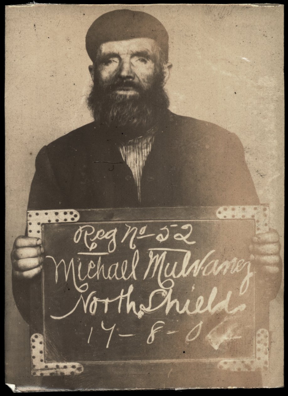 Michael Mulvaney, gearresteerd voor dronkenschap en bedelen, North Shields, VK, 1904 door Unbekannt Unbekannt