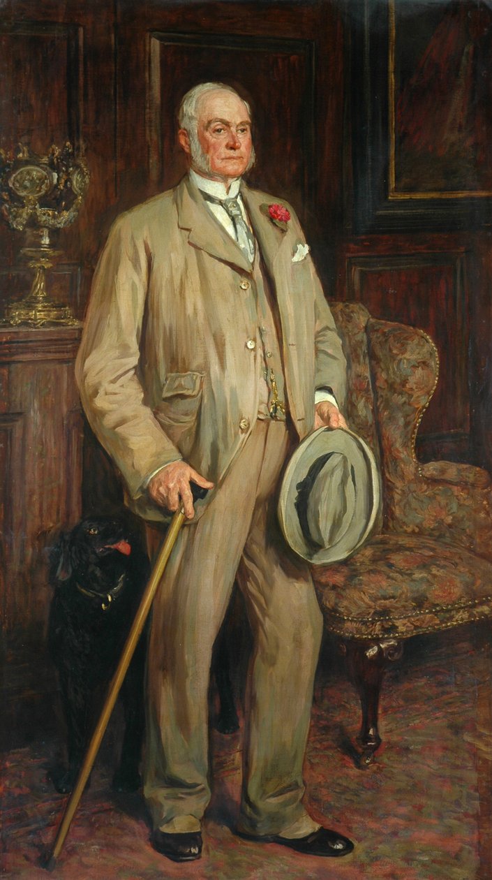 Portret van een onbekende man door Unbekannt Unbekannt