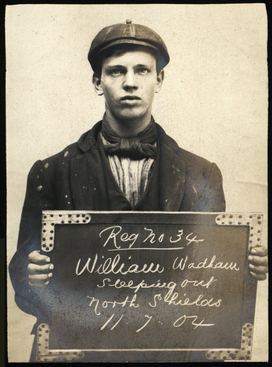 William Wadham, gearresteerd voor slapen in de open lucht, North Shields, VK, 1904 door Unbekannt Unbekannt