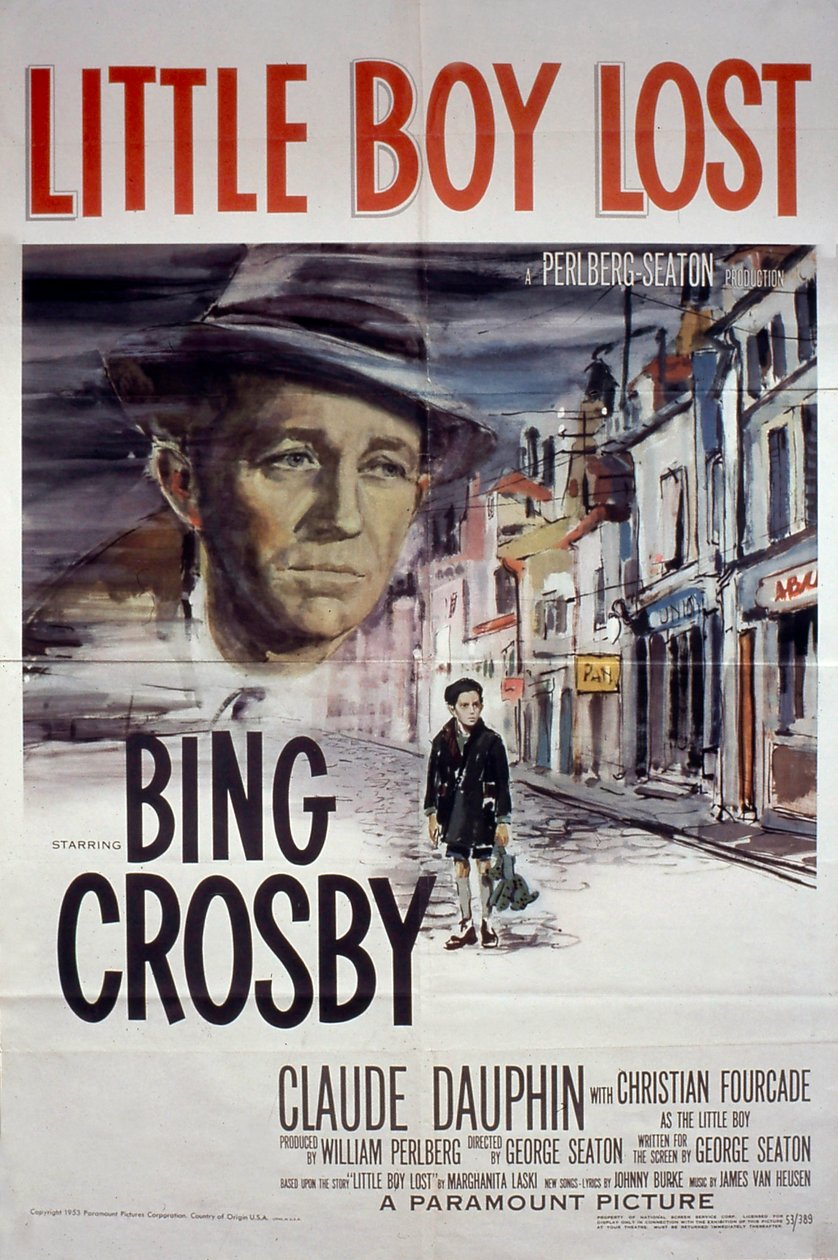 Affiche van de film Little Boy Lost met Bing Crosby en Claude Dauphin 1953 door Unbekannt