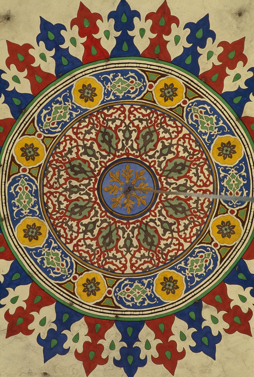 Al-Adiliyah madrasa, koepel, decoratie (foto) door Hippolyte Lalaise Devéria