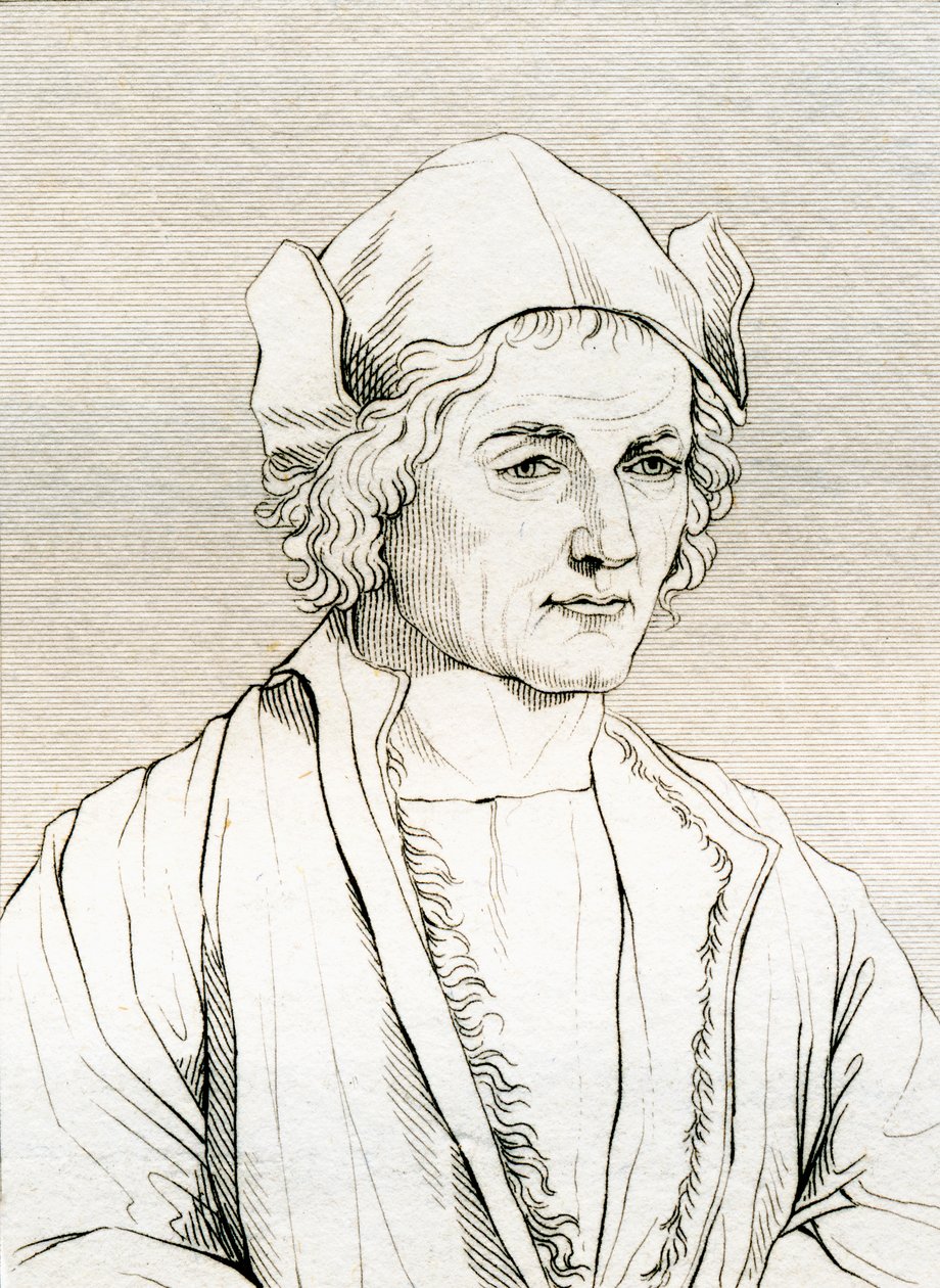 Vader van Albrecht Dürer, naar een schilderij van Albrecht Dürer in 1497, uit 