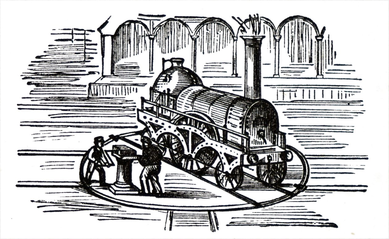 Een draaischijf voor locomotieven door Unbekannt