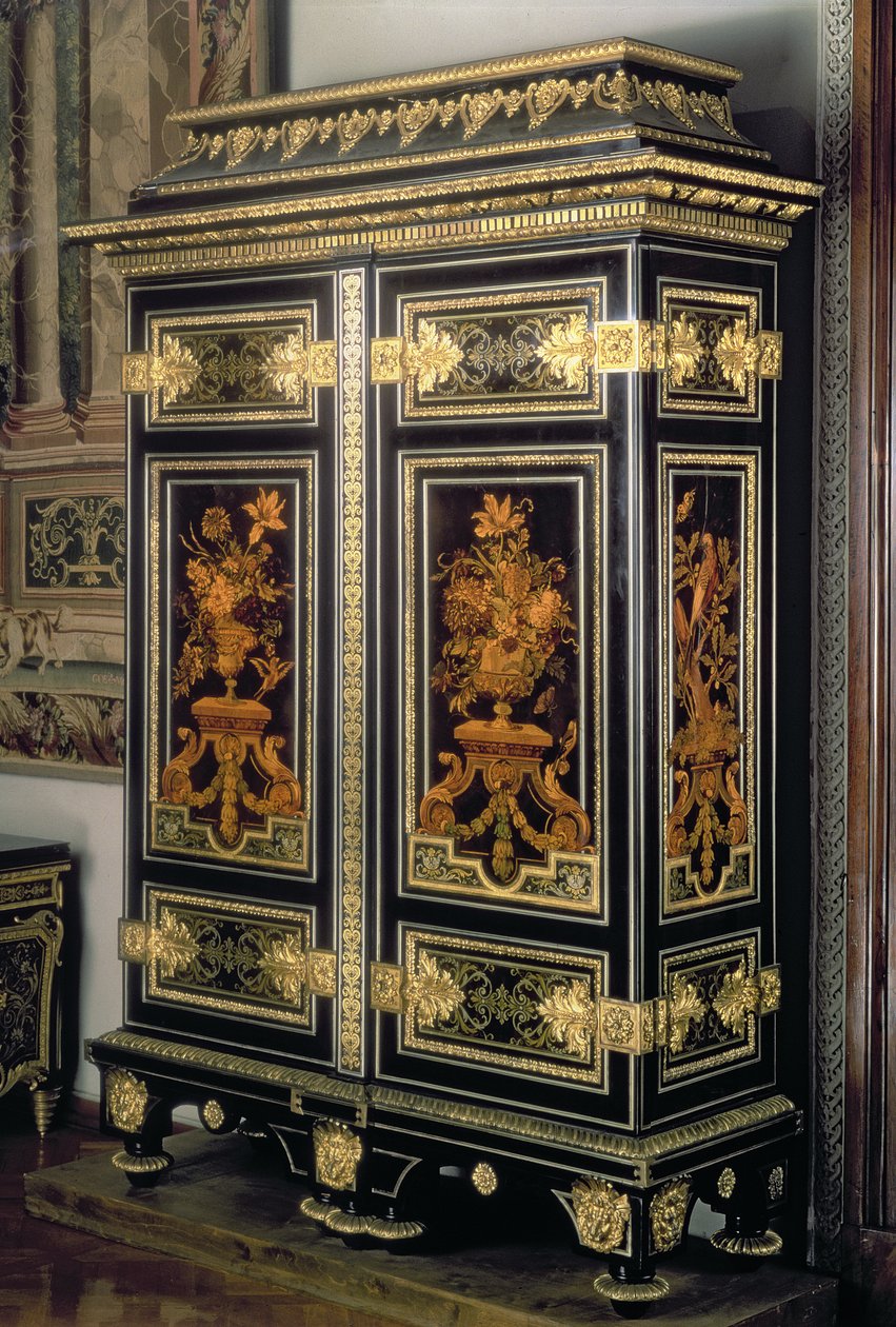 Kast, met marqueterie decoratie, door Andre Charles Boulle (1642-1732), Parijs, eind 17e eeuw door Unbekannt