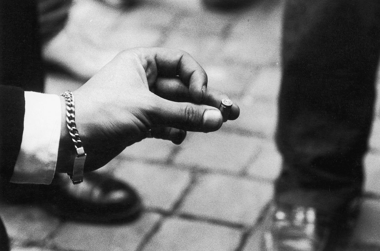 Aanslag op Paus Johannes Paulus II (Karol Wojtyla 1920-2005): close-up van de kogel die de paus trof door Unbekannt