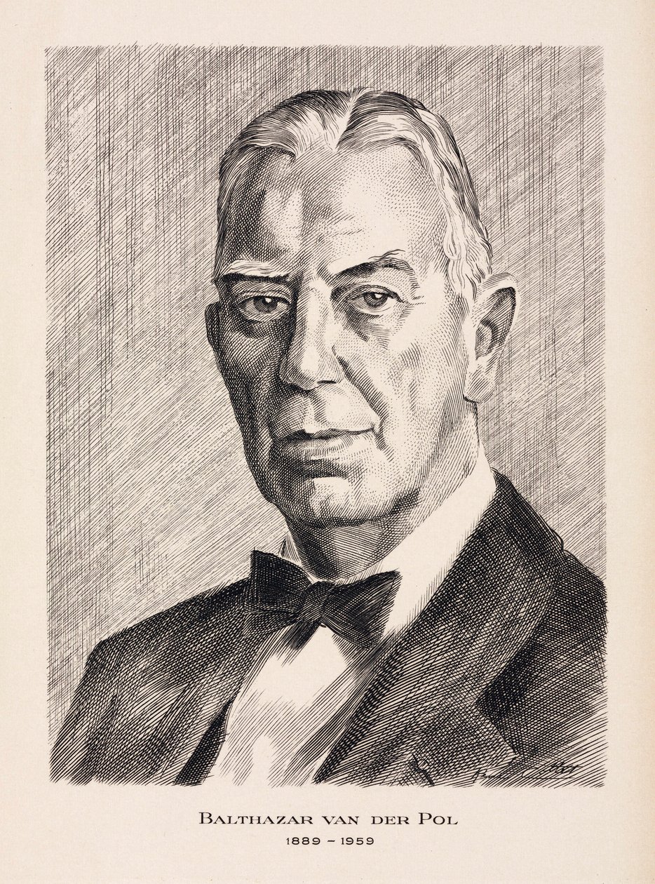 Balthazar van der Pol, Nederlandse elektrotechnicus, c 1930s door Unbekannt