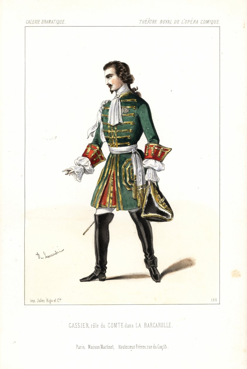 Basbariton Edouard Gassier in de rol van de Graaf in Auber
