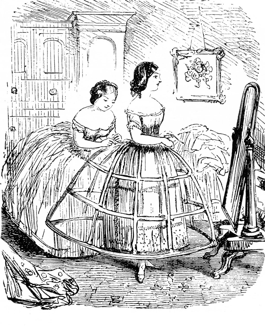 Britse vrouwenmode - 1850s door Unbekannter Künstler