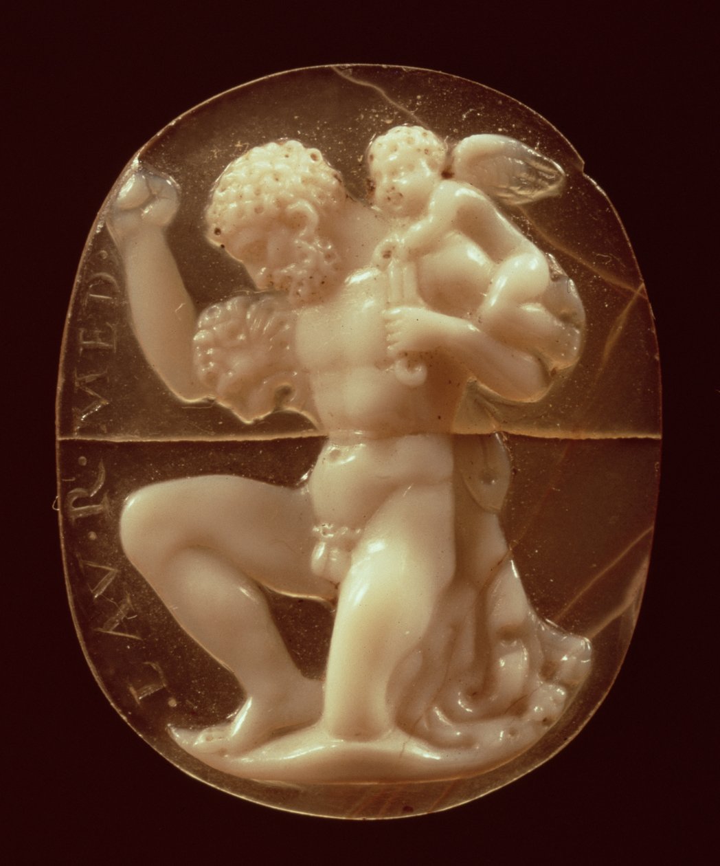 Camee van Hercules Overwonnen door Cupido door Unbekannt