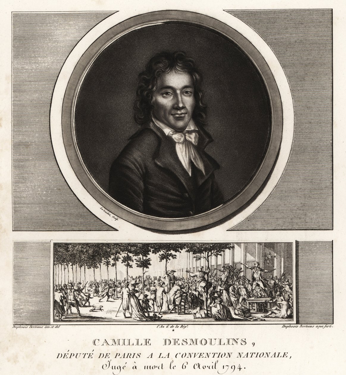 Camille Desmoulins, Afgevaardigde van Parijs bij de Nationale Conventie door Unbekannt