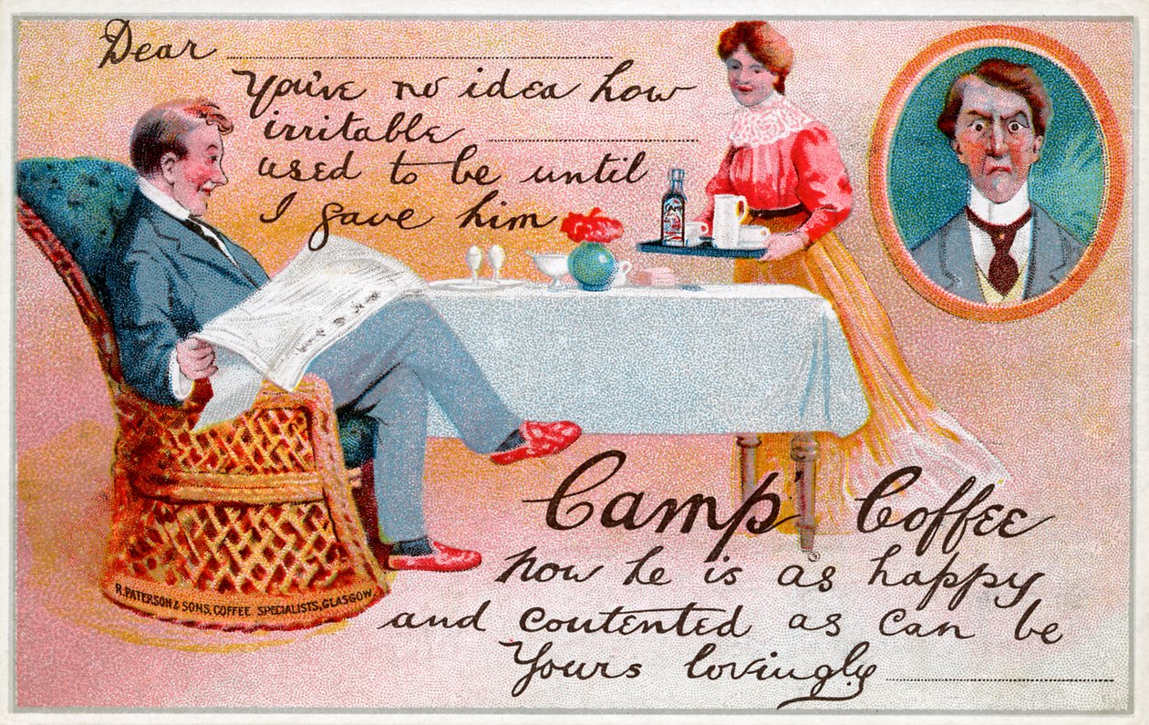 Camp Coffee - advertentie, ca. 1920 door Unbekannter Künstler