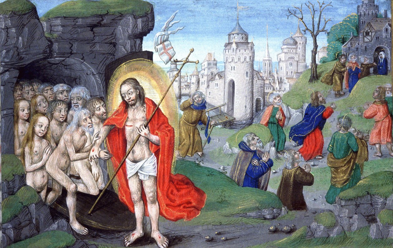 Christus in de onderwereld door Unbekannter Künstler