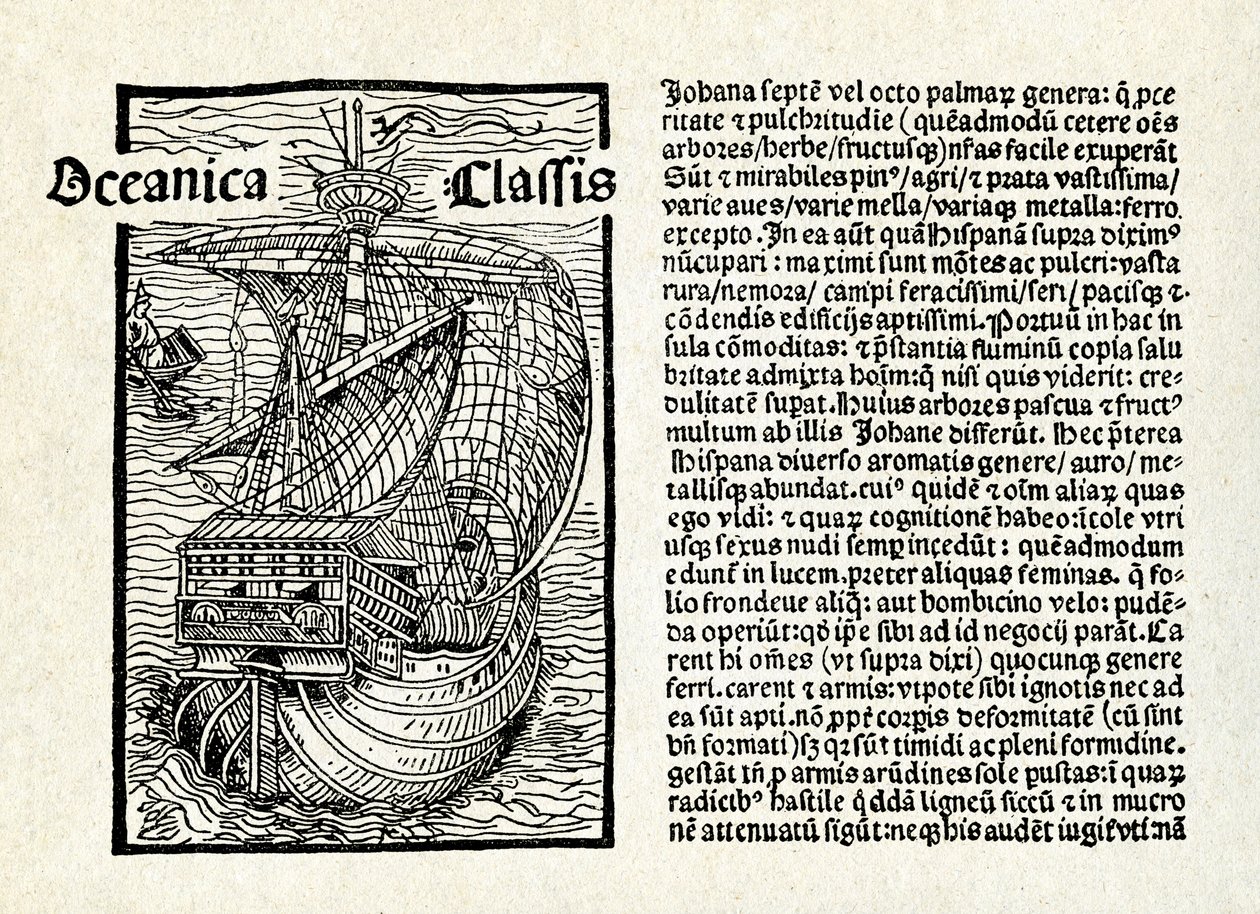 Brief van Christoffel Columbus door Unbekannter Künstler