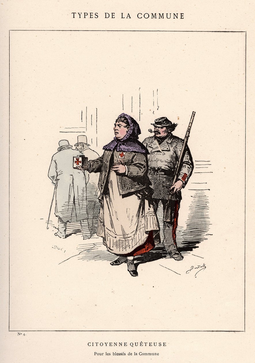Commune van Parijs: kostuum van CITIENNE QUETEUSE in 