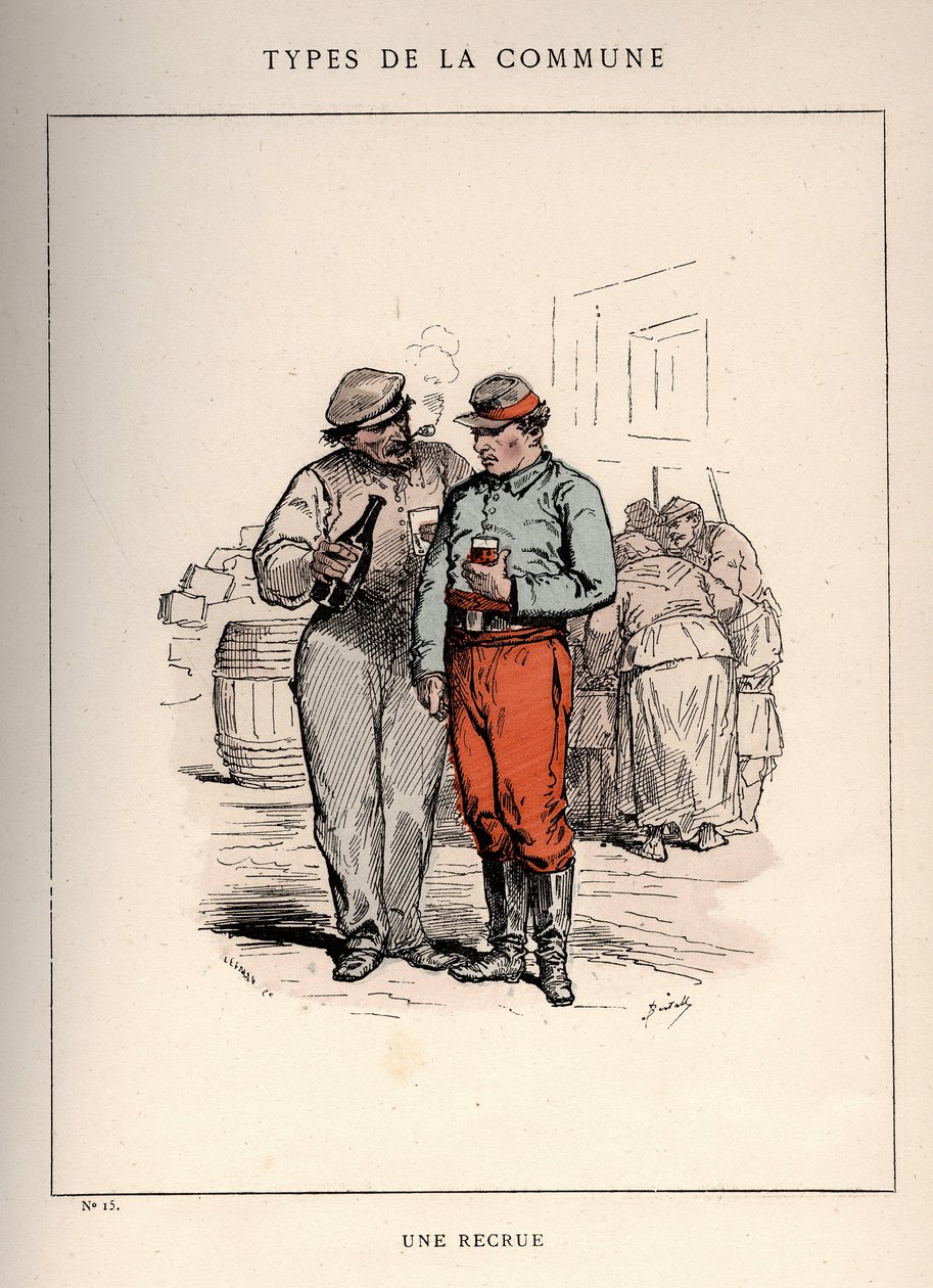 Commune van Parijs: kostuum van UNE RECIRUE in 