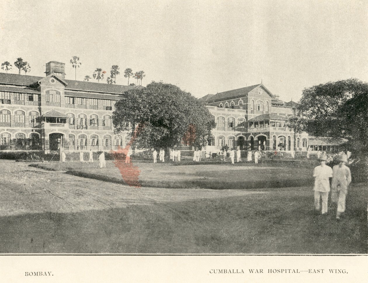 Cumballa Oorlogshospitaal, ca. 1900s (foto) door Unbekannter Künstler