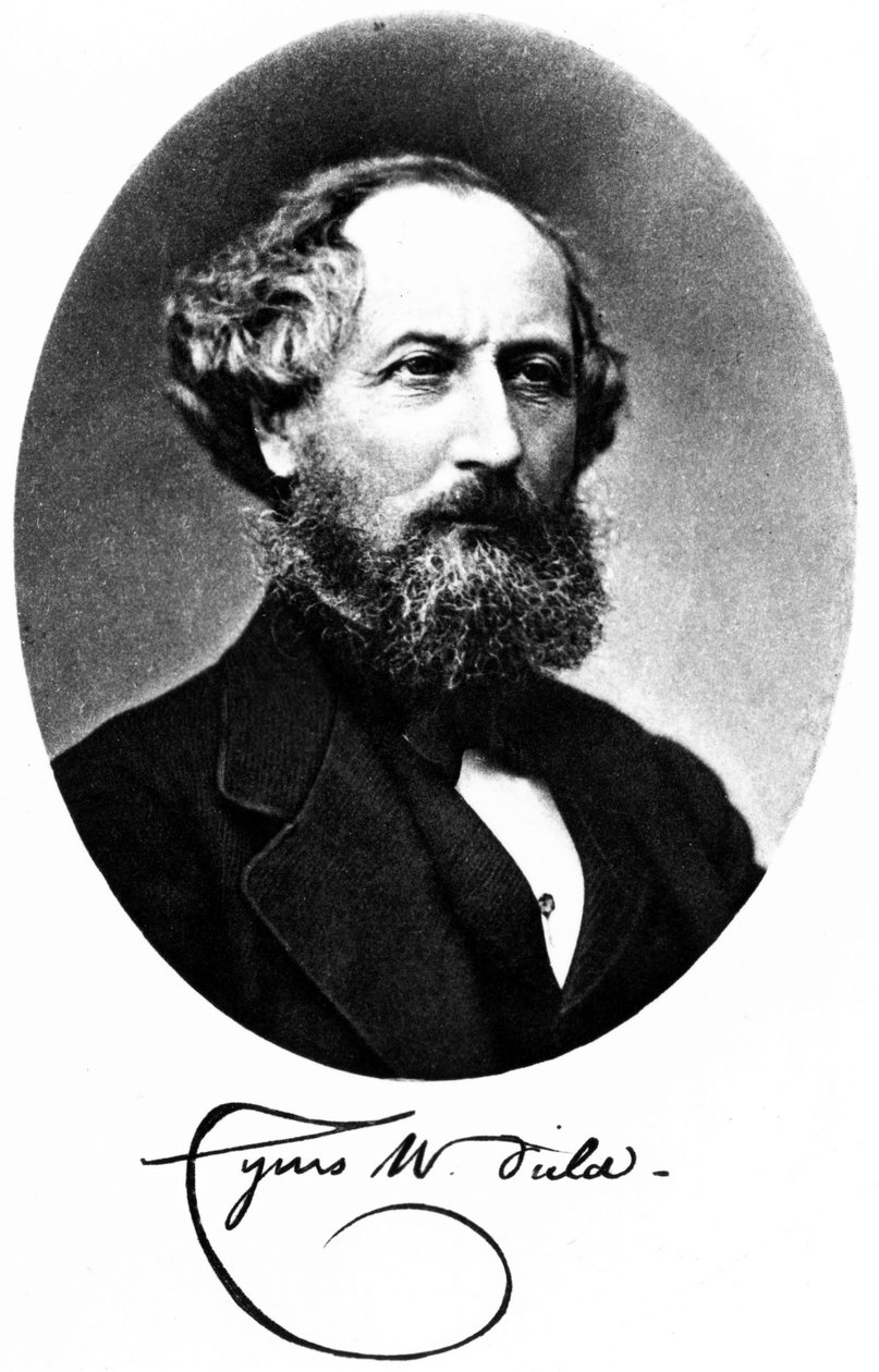 Cyrus W Field, Amerikaanse financier en ondernemer, ca. 1875 door Unbekannt
