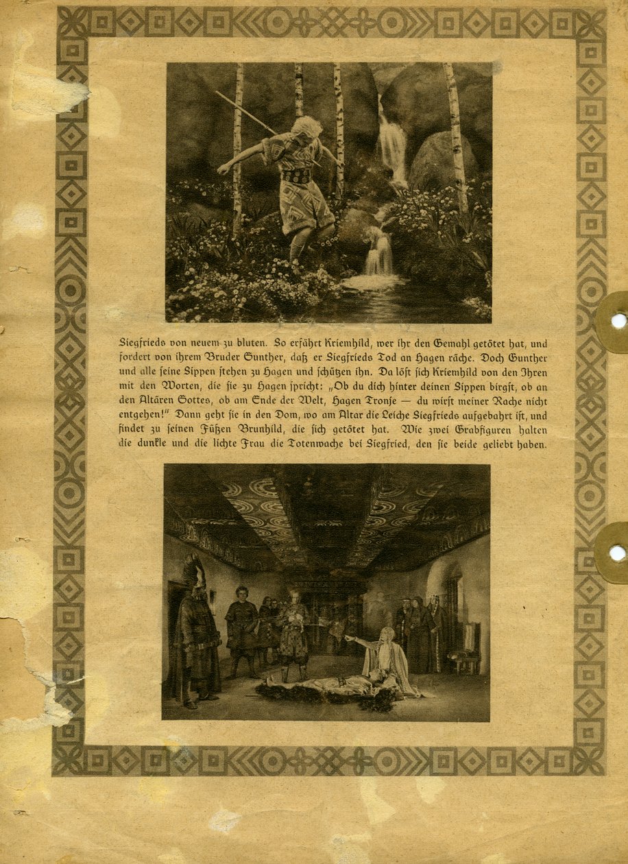 DIE NIBELUNGEN 1924-SYNOPSIS (De dood van Siegfried)-08 door Unknown