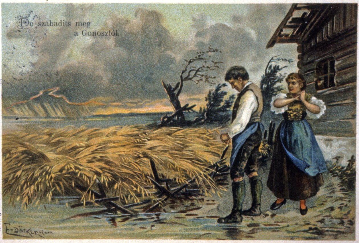 Bevrijd ons van het kwaad. Boeren na de storm door Unbekannter Künstler