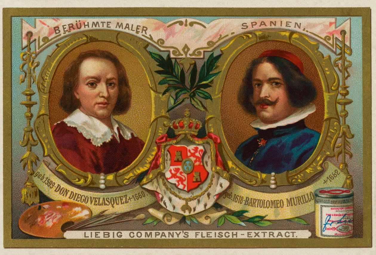 Don Diego Velasquez en Bartolmeo Murillo door Leopold Blonder