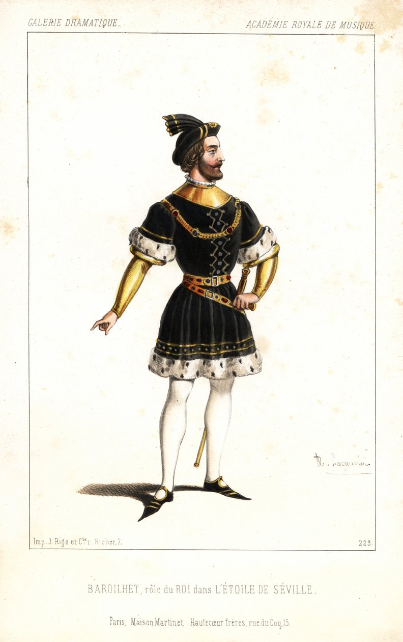 Engelse bariton Paul-Bernard Barroilhet als de Koning in L
