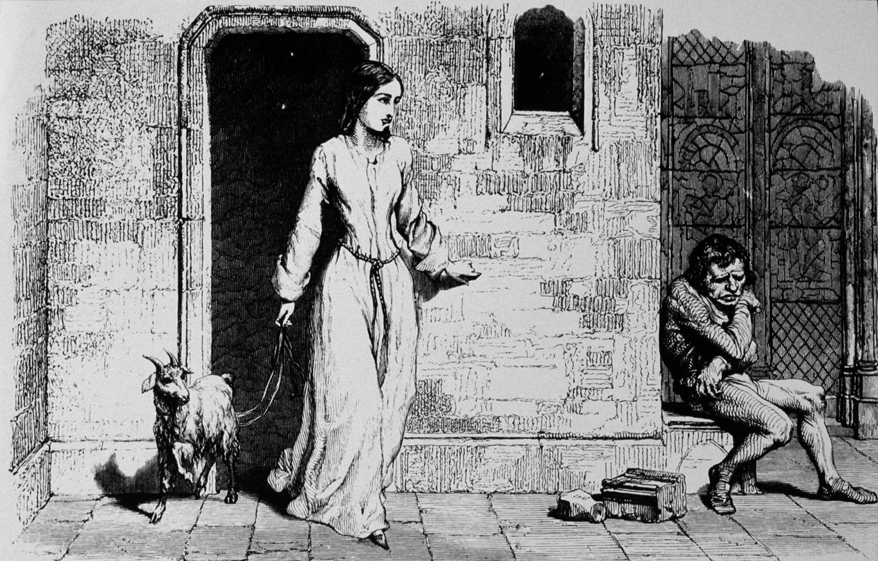 Esmeralda en Quasimodo door Unbekannter Künstler