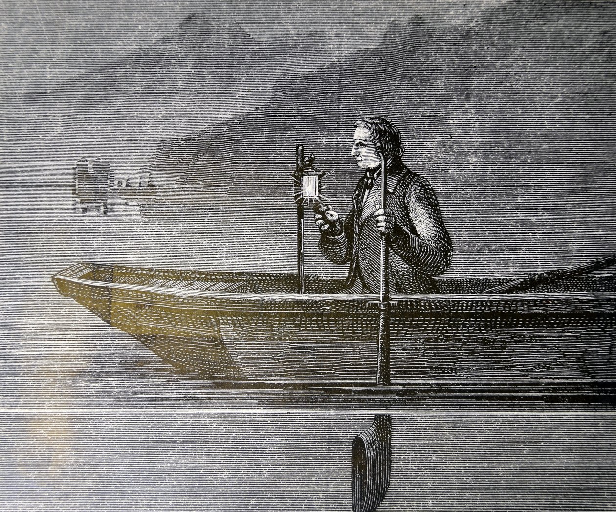 Experiment om de snelheid van geluid in water te meten door Unbekannter Künstler