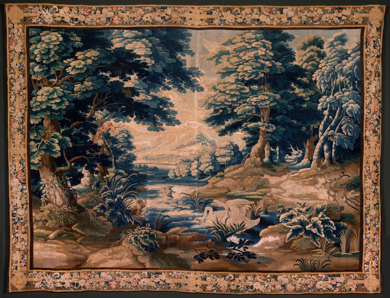 Vlaamse wandtapijt. Zogenaamde Verdure. Atelier van Oudenaarde. 340x451cm. Inv 00020 door Alec Hunter