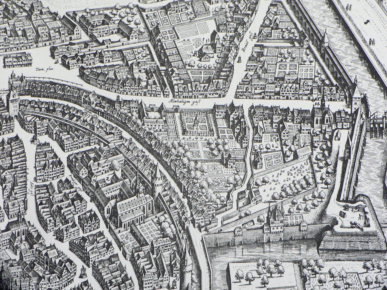 Frankfurt Judengasse 1628 door Unbekannter Künstler