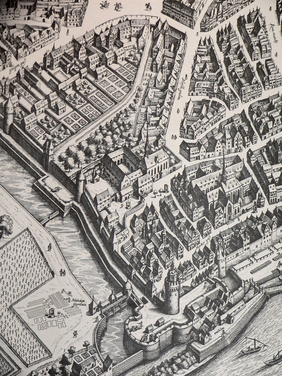 Karmelietenklooster Frankfurt 1628 door Unbekannter Künstler
