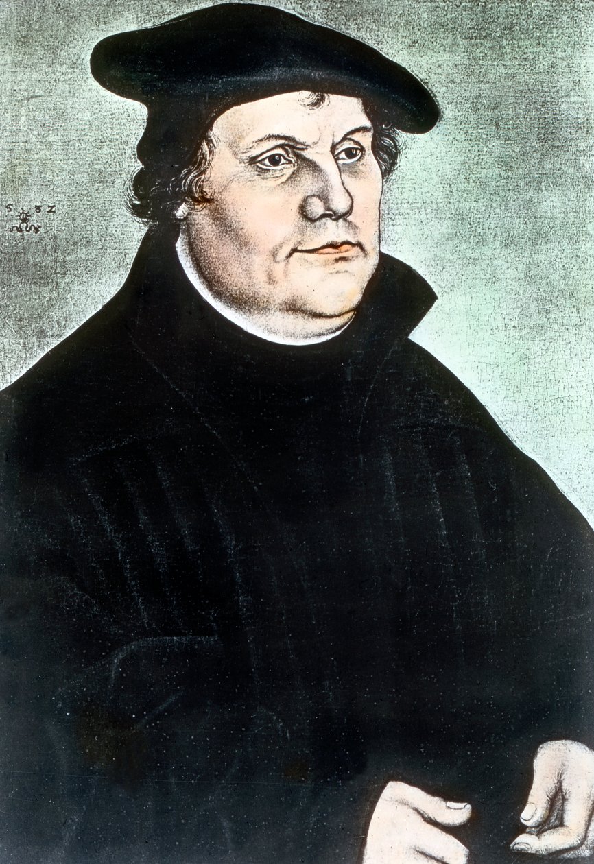 Duitse religieuze hervormer Martin Luther door Unbekannter Künstler