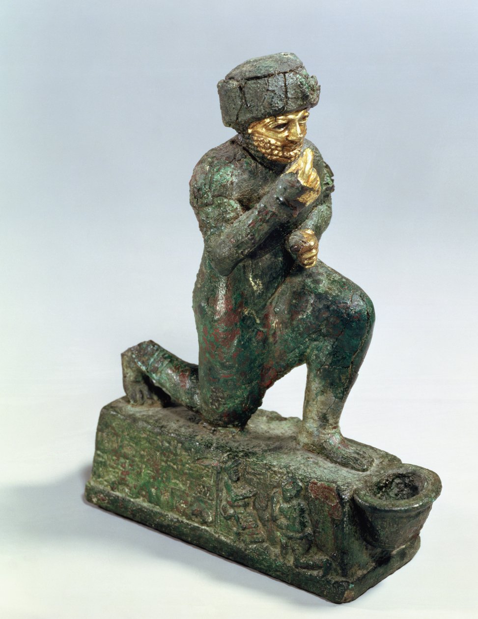 Hammurabi, koning van Babylon, biddend voor een heilige boom, ca. 1750 voor Christus door Unbekannt